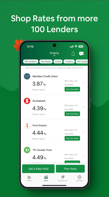 Mortgage app — shop rates from over 100 lenders